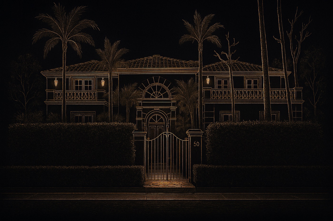 Luxury Florida home — watched over